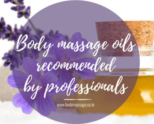 Body massage oils recommended by massage professionals